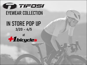 【Plus1bicycles 】TIFOSI POP UP開催のお知らせ【 3/20(金・祝)～4/5(日)】